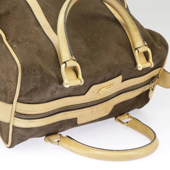 CELINE C saluki Hand Bag Canvas Brown Auth 99417 - Picture 6 of 16